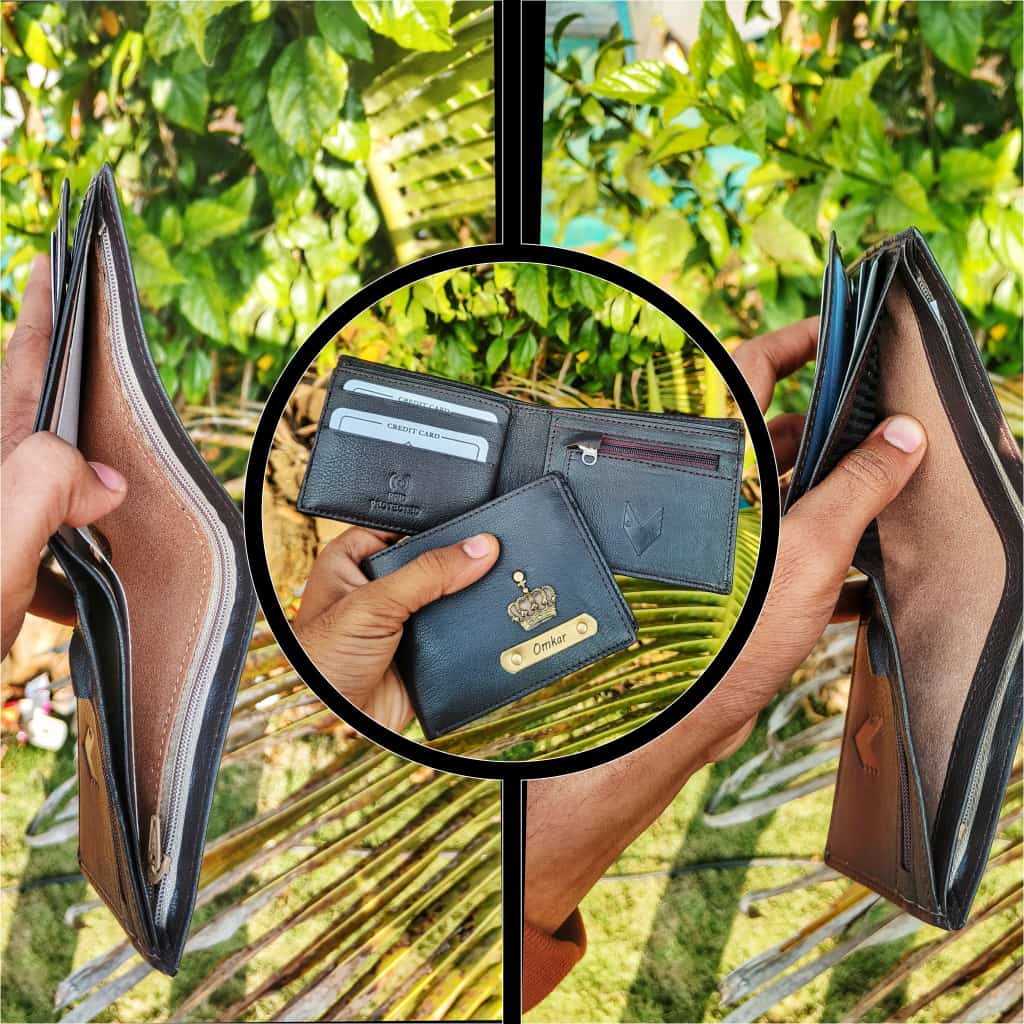 Personalised RFID Leather Wallet for Men