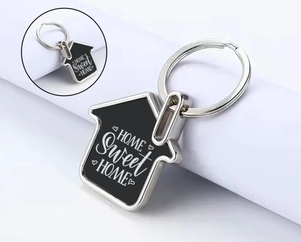 Personalised Home-Shaped Keychain