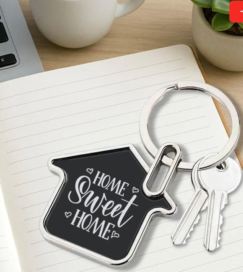 Personalised Home-Shaped Keychain