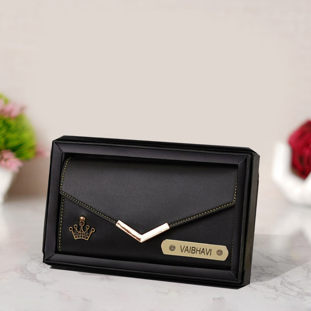 Personalised Ladies Clutch 3 Fold