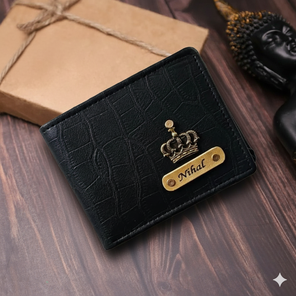 Personalised Croc Style Leather Wallet