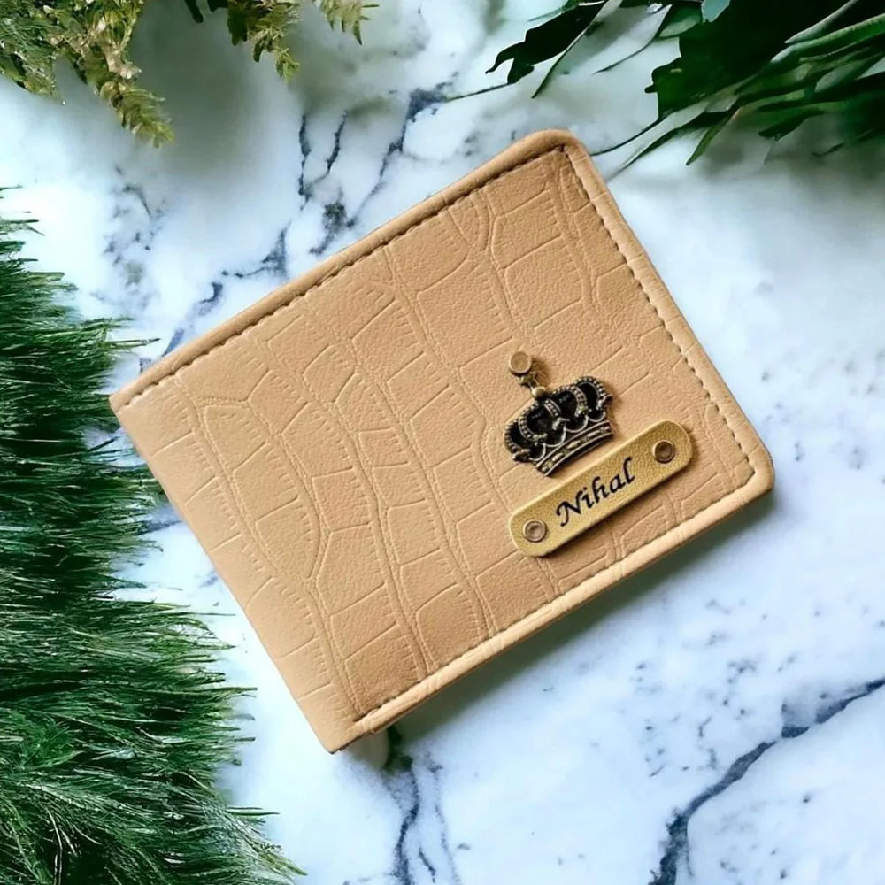 Personalised Croc Style Leather Wallet