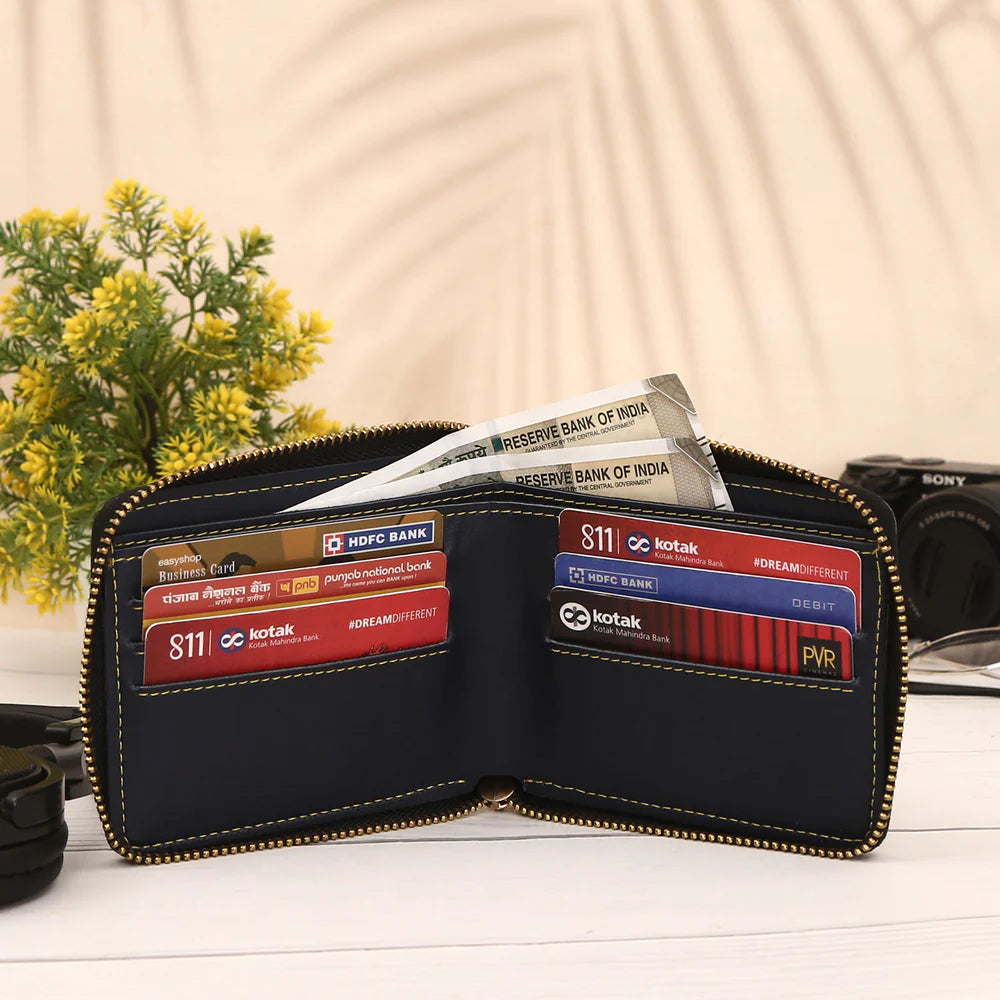Personalised Zipper Wallet for Men