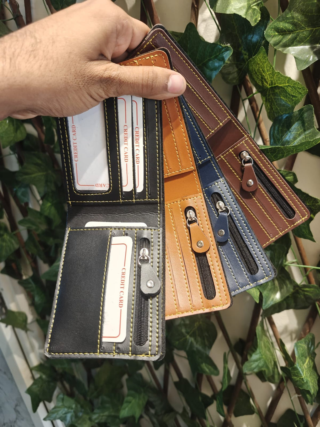 Personalised Mens Wallet - Vegan Leather