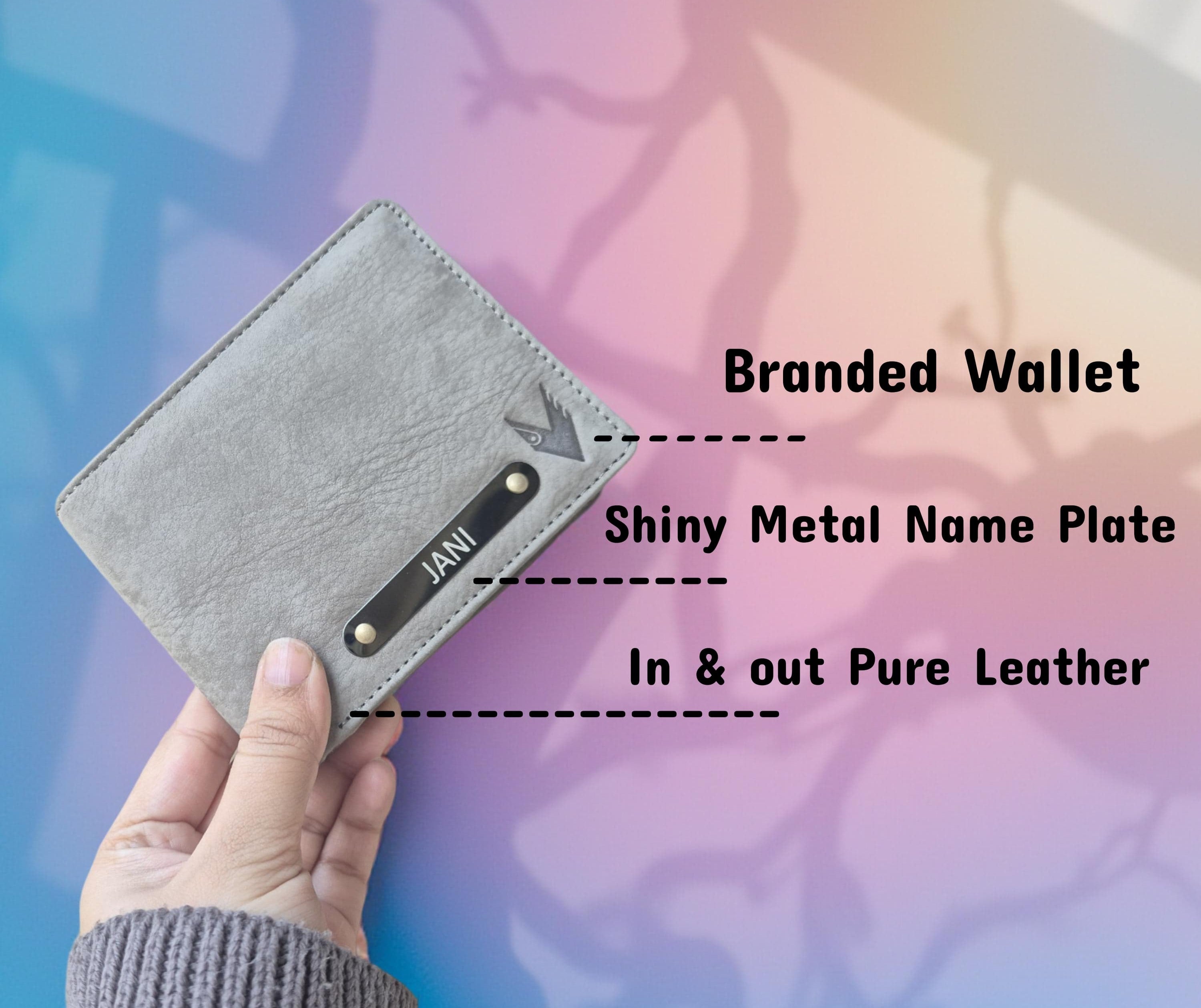 Personalised Velvet Wallet - Pure Leather