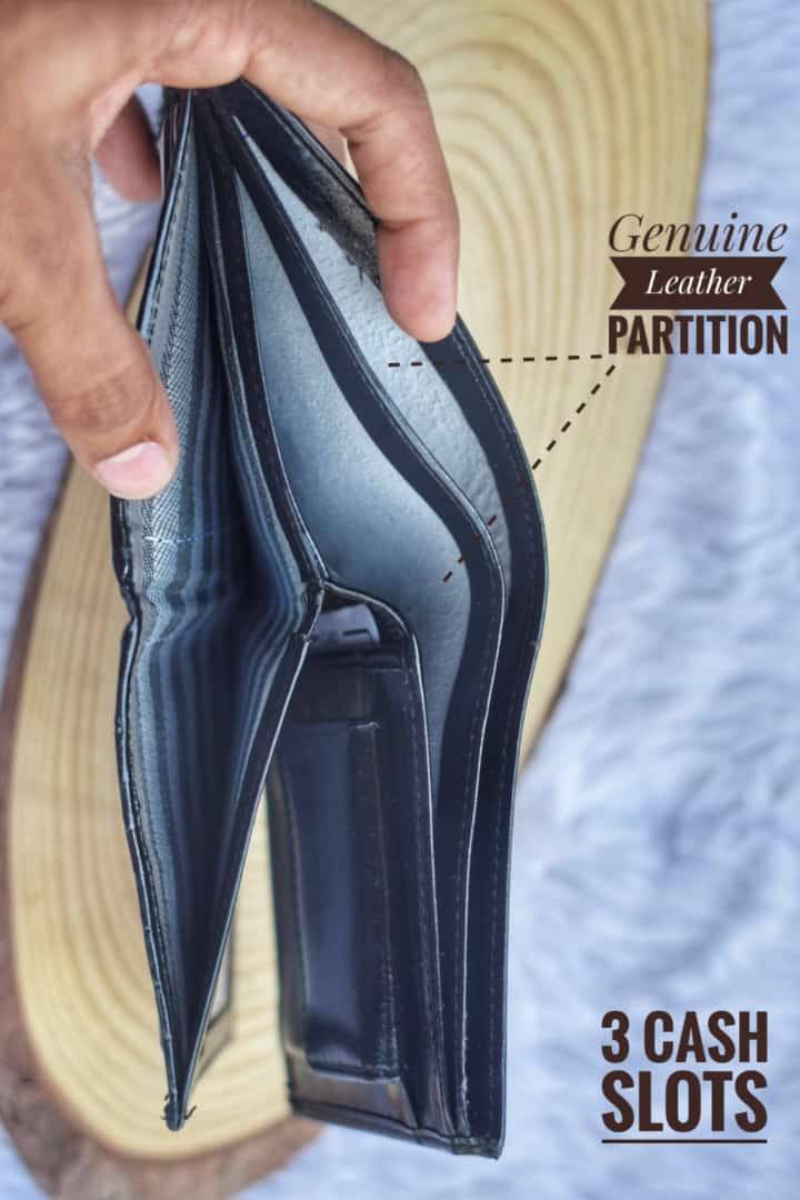 Personalised Mens Wallet - Pure Leather finish