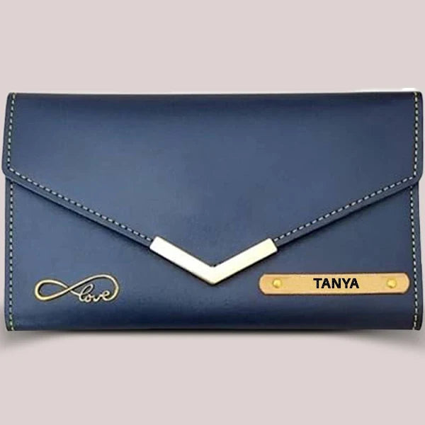 Personalised Ladies Clutch 3 Fold