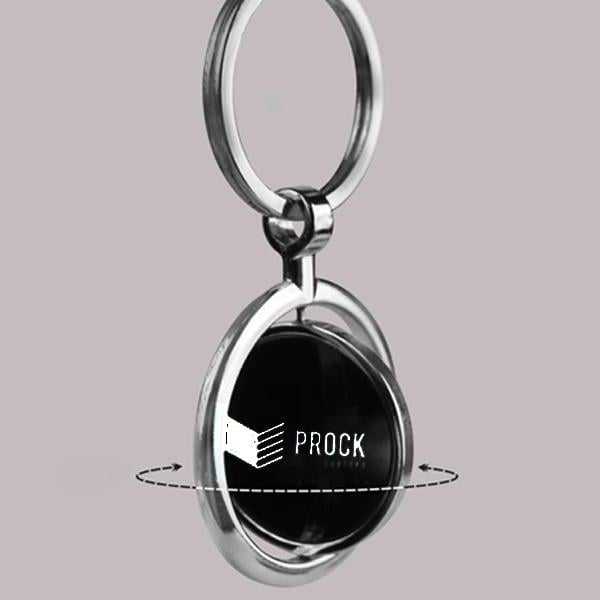 Personalised Metal Rotating Keychain