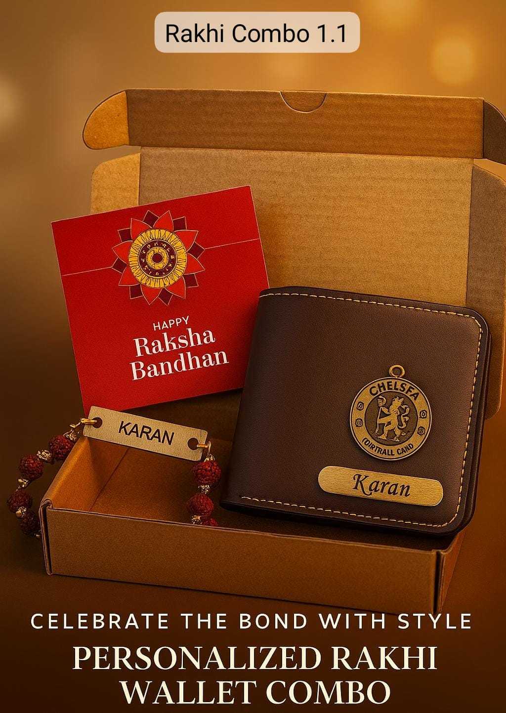 Rudraksha Rakhi Combo 1.1